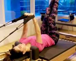 She loves to exercise and often shares her workout videos with her Instagram followers.